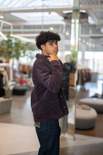 Veste en velours mauve HERO SEVEN | Marine