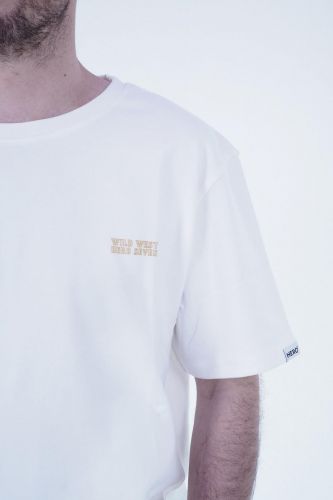 T-shirt blanc HERO SEVEN | Marine
