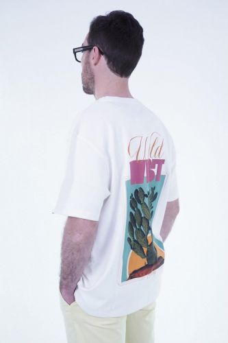 T-shirt blanc HERO SEVEN | Marine