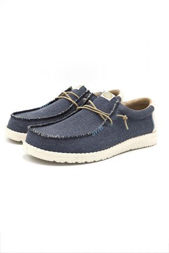 Baskets en tissu bleu marine HEY DUDE | Marine