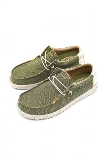 Baskets en tissu kaki HEY DUDE | Marine