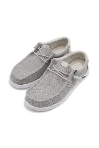 Mocassins gris clair et écru Molière Wally HEY DUDE | Marine
