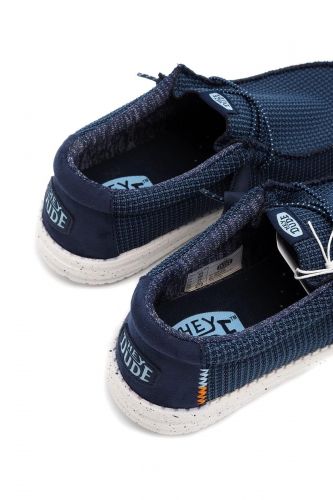 Mocassins navy Sport Mesh Molière Wally HEY DUDE | Marine