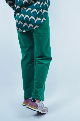 Pantalon en velours cotelé vert HOD | Marine