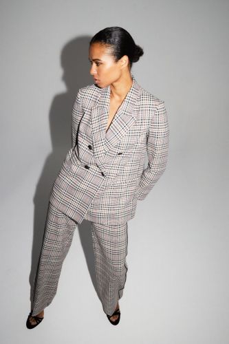 Imprévu blazer Noir femmes (blazer pied de poule lucky star - 3H252141565 ligne noir/rouge) - Marine | Much more than shoes