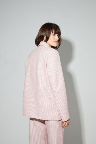 Imprévu blazer Bordeaux femmes (Blazer seersucker - 3209 ligne bordo) - Marine | Much more than shoes