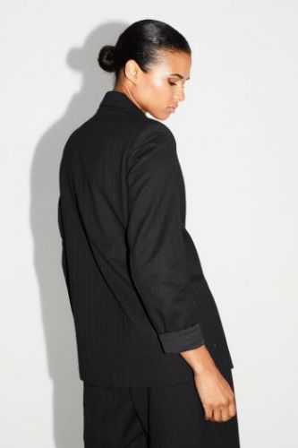 Blazer noir à fines lignes avec paillettes IMPREVU | Marine