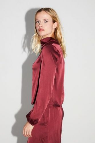 Blouse soyeuse bordeaux IMPREVU | Marine