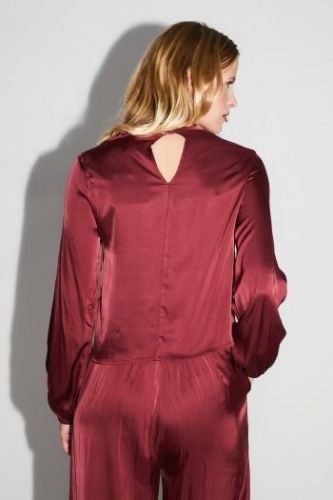 Blouse soyeuse bordeaux IMPREVU | Marine