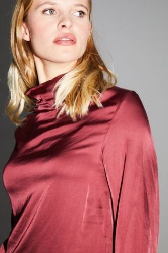 Blouse soyeuse bordeaux IMPREVU | Marine