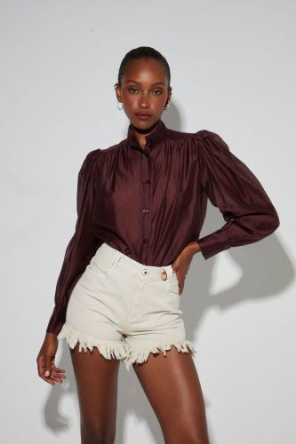 Imprévu blouse Brun