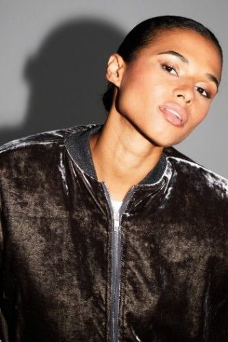 Bomber en velours marbré gris IMPREVU | Marine