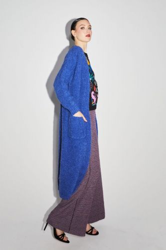 Maxi cardigan bleu IMPREVU | Marine