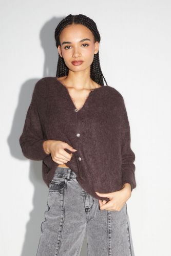 Imprévu cardigan Brun