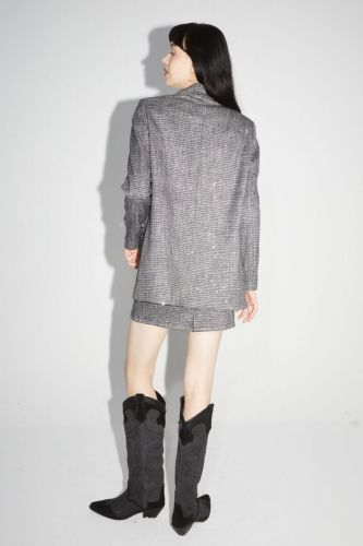 Blazer gris pailleté IMPREVU | Marine