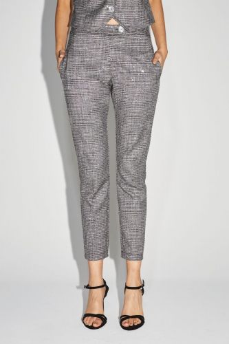 Pantalon gris pailleté IMPREVU | Marine