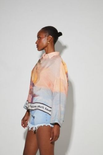 Chemise pastel motif coucher de soleil IMPREVU | Marine