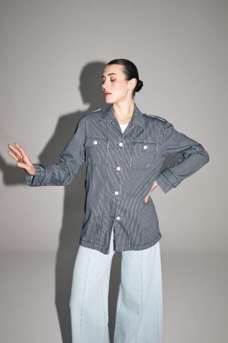 Imprévu veste Bleu/blanc