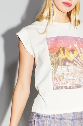 Imprévu tee-Shirt Blanc femmes (colorful desert - TSCOSD1 ) - Marine | Much more than shoes