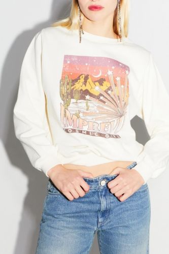 Imprévu sweat  Ecru femmes (Desert cosmic girl - SWCOSD1) - Marine | Much more than shoes