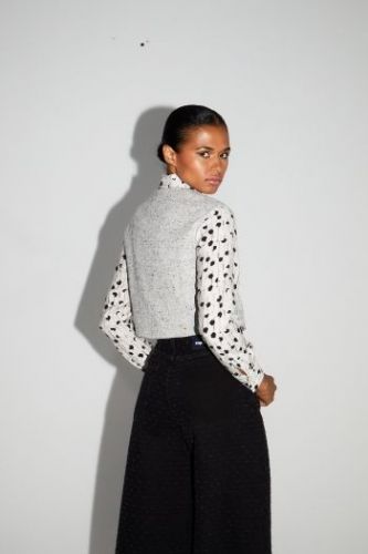 Gilet masculin gris chiné IMPREVU | Marine