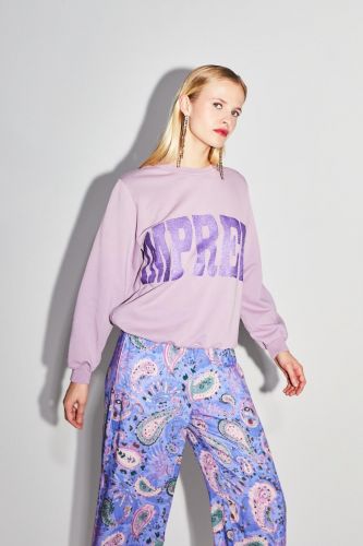 Imprévu sweat  Viola femmes (Imprevu glitter lilas - SWIGLI7) - Marine | Much more than shoes