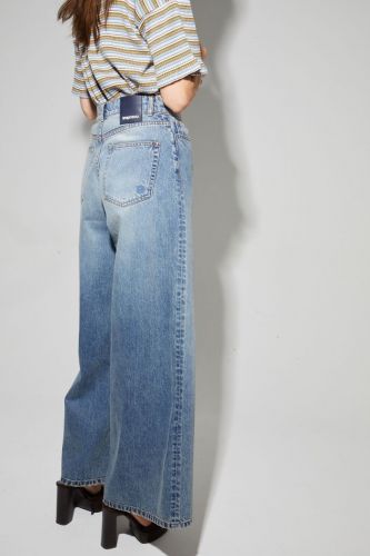 Imprévu pantalon Jeans femmes (Maxi jambes cuisses délavées - LEX2 ) - Marine | Much more than shoes