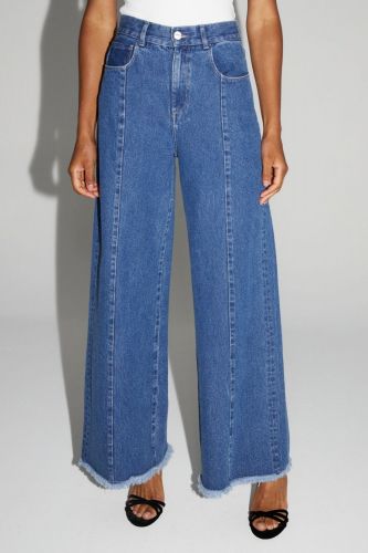 Jeans palazzo bleu IMPREVU | Marine