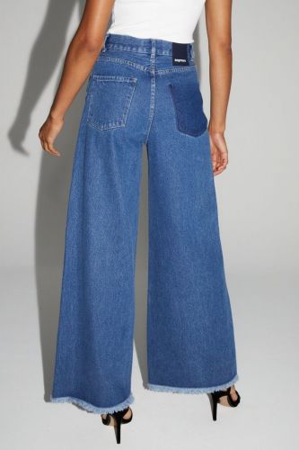 Jeans palazzo bleu IMPREVU | Marine
