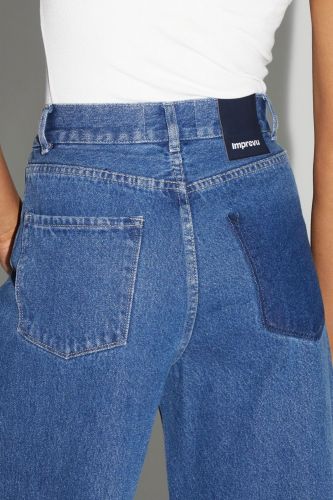 Jeans palazzo bleu IMPREVU | Marine