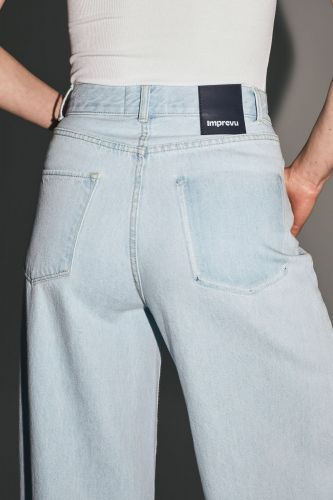 Denim palazzo bleu clair IMPREVU | Marine