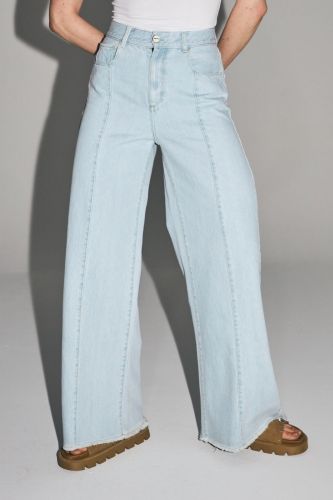 Denim palazzo bleu clair IMPREVU | Marine