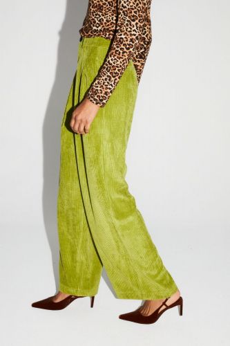 Pantalon en velours vert anis IMPREVU | Marine