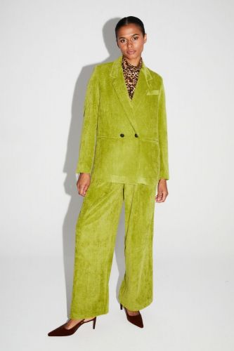 Pantalon en velours vert anis IMPREVU | Marine