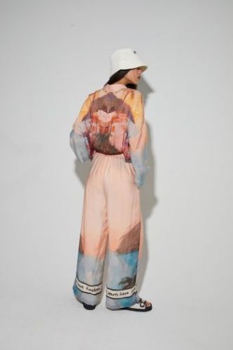 Pantalon imprimé coucher de soleil IMPREVU | Marine