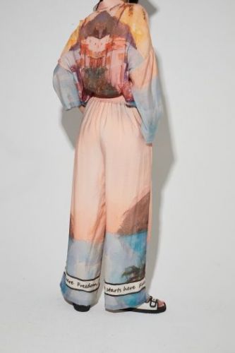 Pantalon imprimé coucher de soleil IMPREVU | Marine