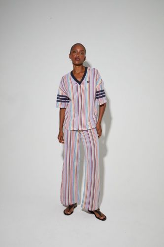 Pantalon à rayures multi IMPREVU | Marine