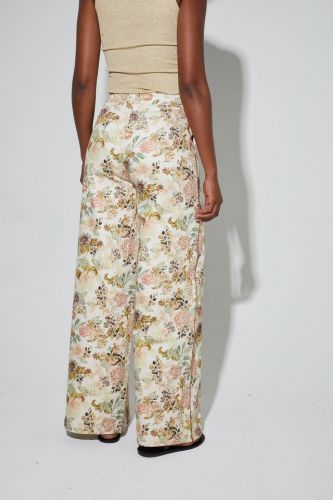 Pantalon floral vintage IMPREVU | Marine