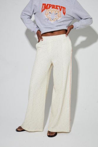 Imprévu pantalon Blanc femmes (Pantalon tweed blanc - 040201 CHARLY blanc) - Marine | Much more than shoes