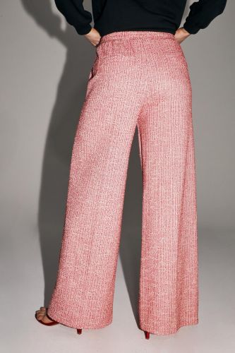 Pantalon en tricot rouge & blanc IMPREVU | Marine