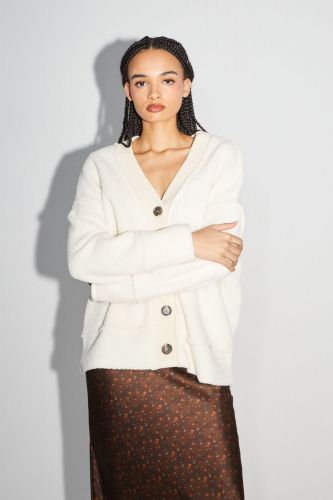 Imprévu cardigan Ecru femmes (Preppy CARDIGAN - CAPREP9 crème) - Marine | Much more than shoes