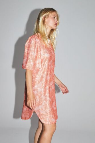 Imprévu robe Orange femmes (robe courte sequins - 07335 chic sportswear) - Marine | Much more than shoes