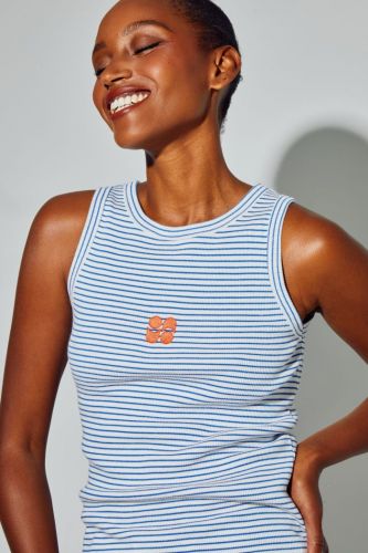 Imprévu top Bleu/blanc femmes (Top marinière - 021202 TEO NAVY ) - Marine | Much more than shoes