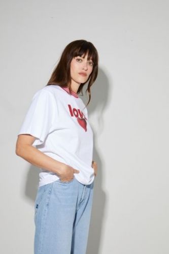 T-shirt imprimé LOVE & FRAISE IMPREVU | Marine