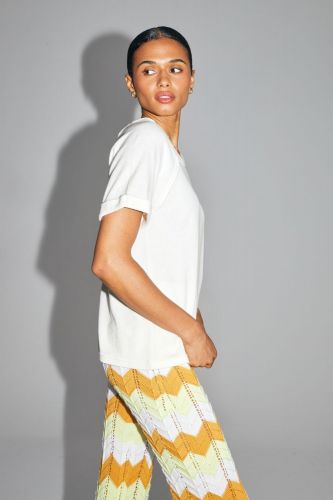 T-shirt en éponge écru IMPREVU | Marine