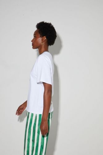 Imprévu tee-Shirt Blanc femmes (Tshirt vierge marie - 061097D COLETTE DIVINE ) - Marine | Much more than shoes