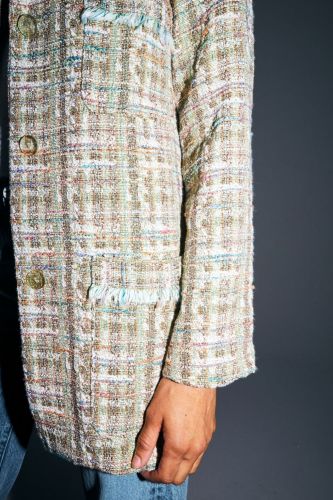 Veste en tweed arc-en-ciel IMPREVU | Marine