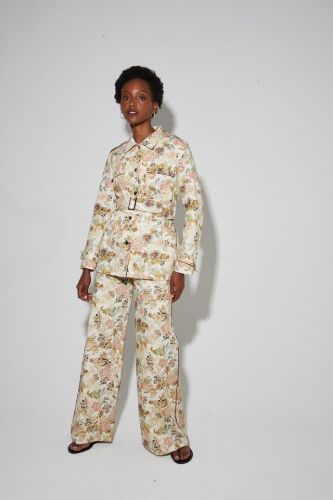 Veste florale vintage IMPREVU | Marine