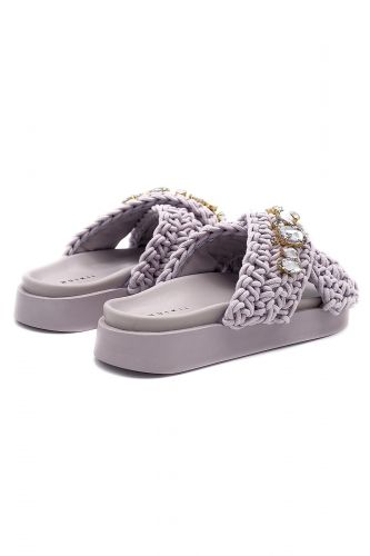 Mule en crochet lilas INUIKII | Marine