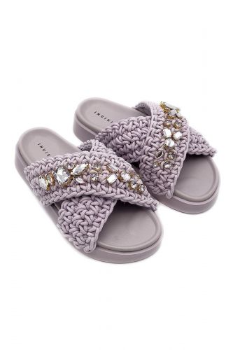 Mule en crochet lilas INUIKII | Marine